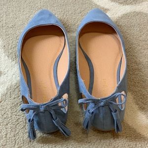 Madden Girl Pointed Toe Flats w/ Bow Tassel Heel